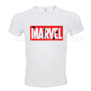 2019 Marvel white shirt