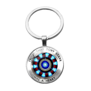 Iron Man Tony Stark Keychain Marvel The Avengers 4 Endgame Quantum Realm Series Key Ring Car Key Chain Holder Porte Clef 2019