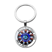 Load image into Gallery viewer, Iron Man Tony Stark Keychain Marvel The Avengers 4 Endgame Quantum Realm Series Key Ring Car Key Chain Holder Porte Clef 2019